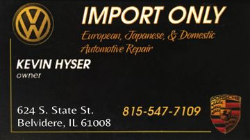 Import Only Business Card