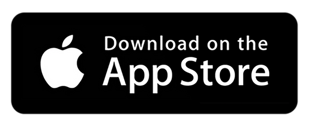 Apple App Store download badge on a black rounded rectangle background