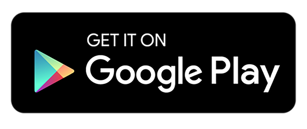 Google Play badge on black background with multicolor play icon and white text