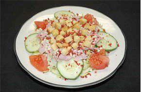 Salad on a plate