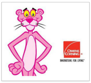PINK PANTHER WITH OWENS CORN-LOGO