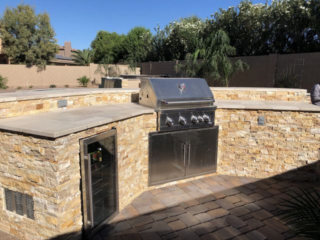 Residential BBQ Hardscape