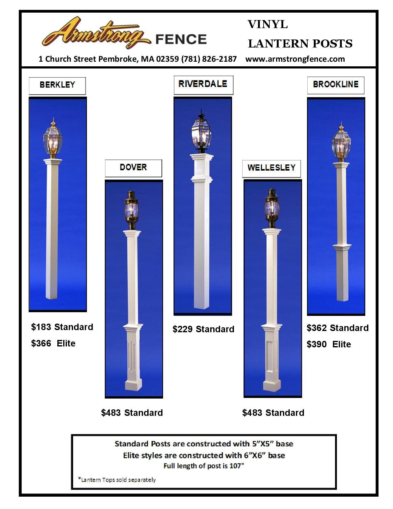 Mailbox Posts and Lantern Posts Pembroke, MA