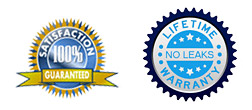 Satisfaction Guaranteed and Lifetime Warranty Logo