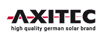 The Axitec logo is a high-quality German solar brand.