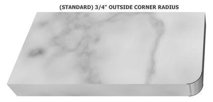 3/4 inch outside corner radius