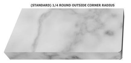 1/4 round outside corner radius