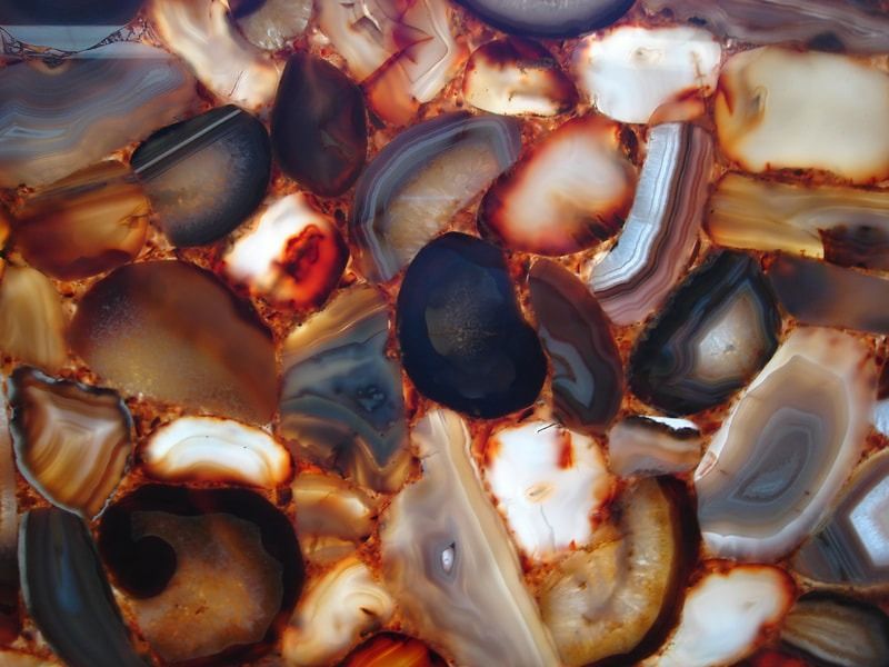 semi-precious stones and onyx collection