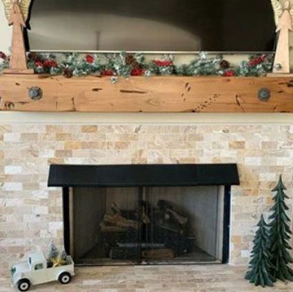 Santa Fe Fireplace Mantel - Antique Bolts