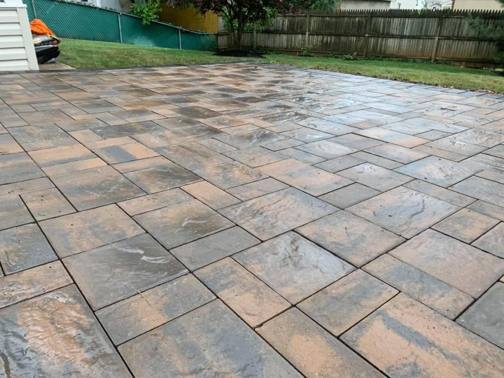 Newly installed patio