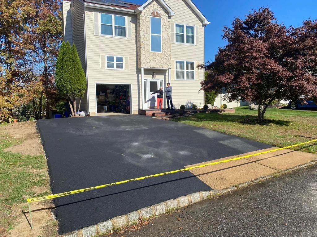 Asphat driveway in progress