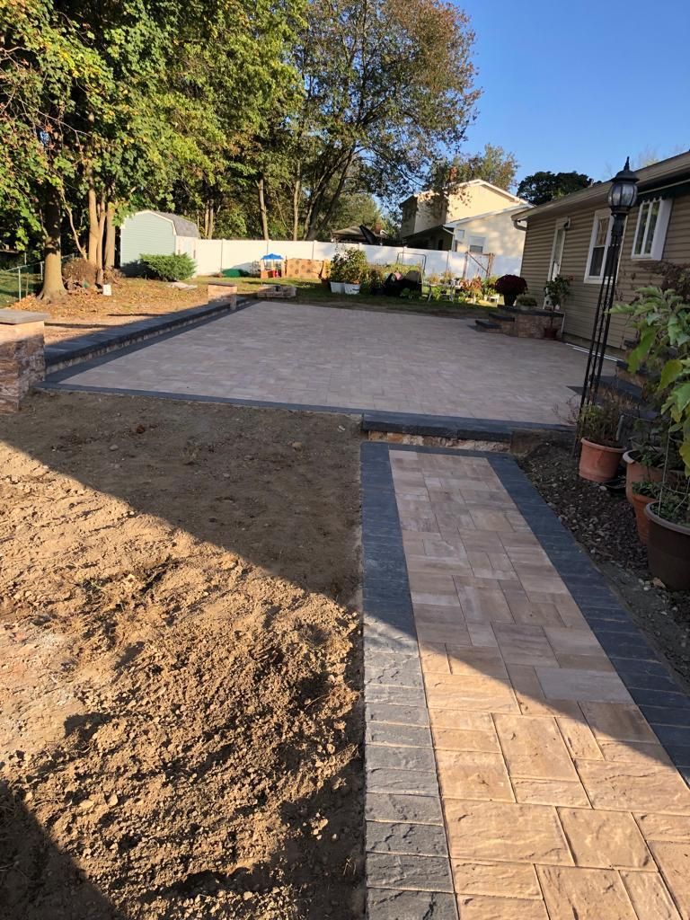 New patio under way