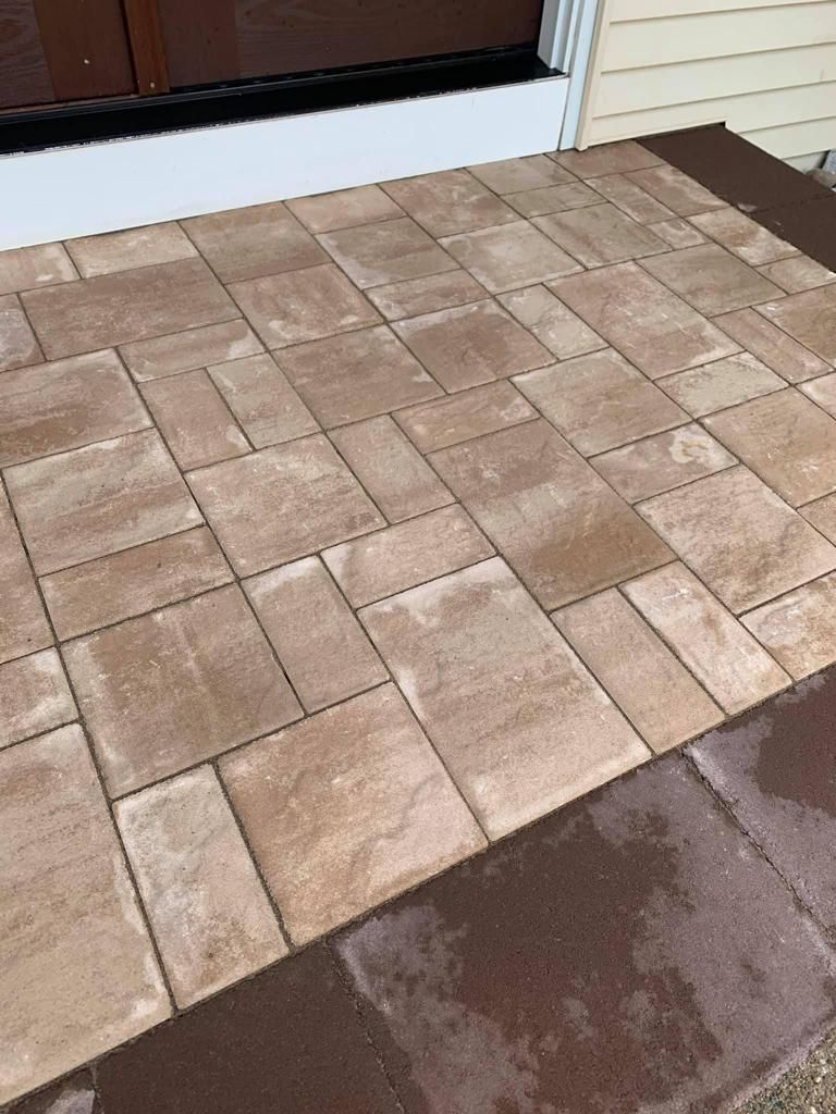 Completed paver patio
