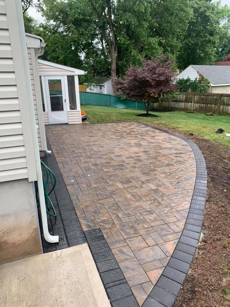 Completed patio