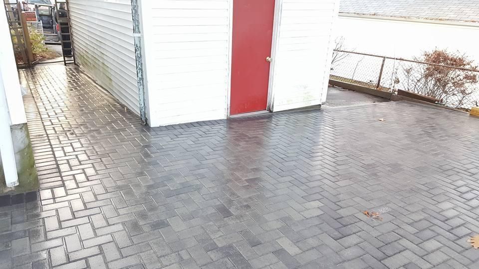 Paver patio installed