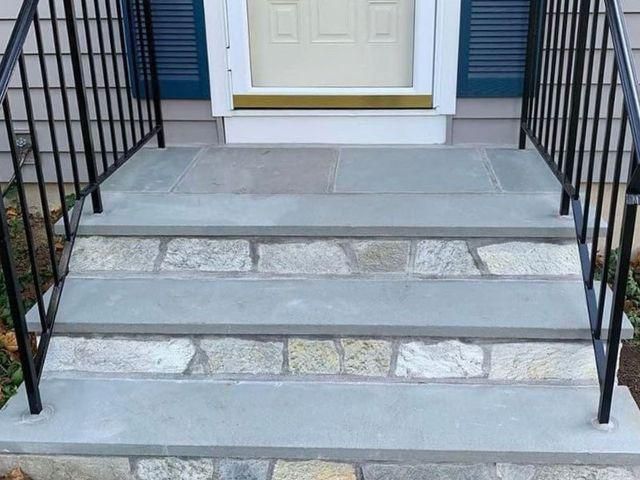 New gray stairs