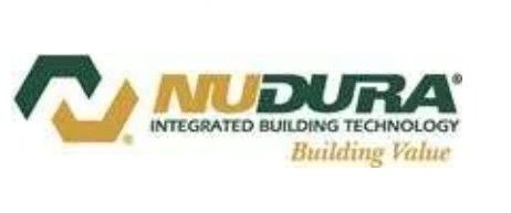 Nudura logo with green and gold hexagon icon and “Integrated Building Technology” tagline