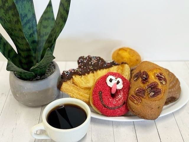 Pastries with coffee