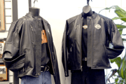 Leather jacket handling