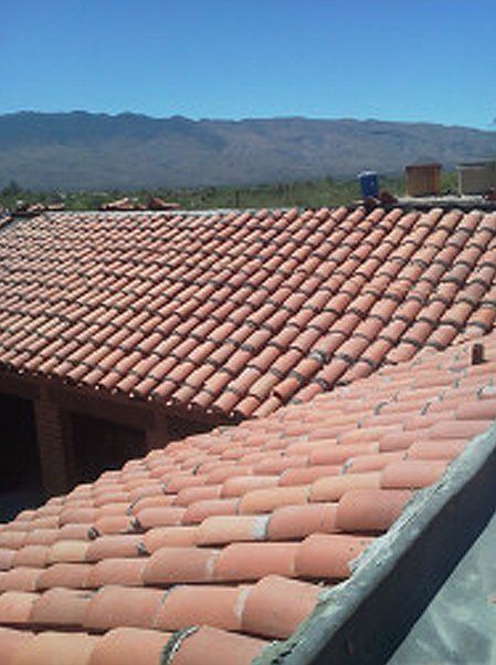 Brick tiles roof