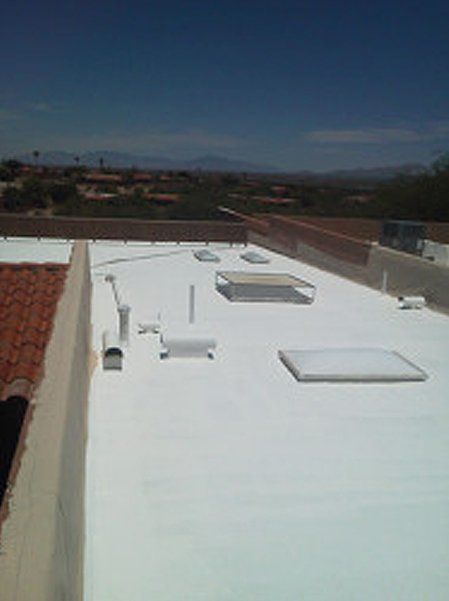 Flat commercial roof