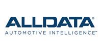 ALLDATA logo: Blue text 