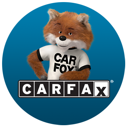 Car Fox mascot in a white shirt that reads "CAR FOX," on a blue background, standing.