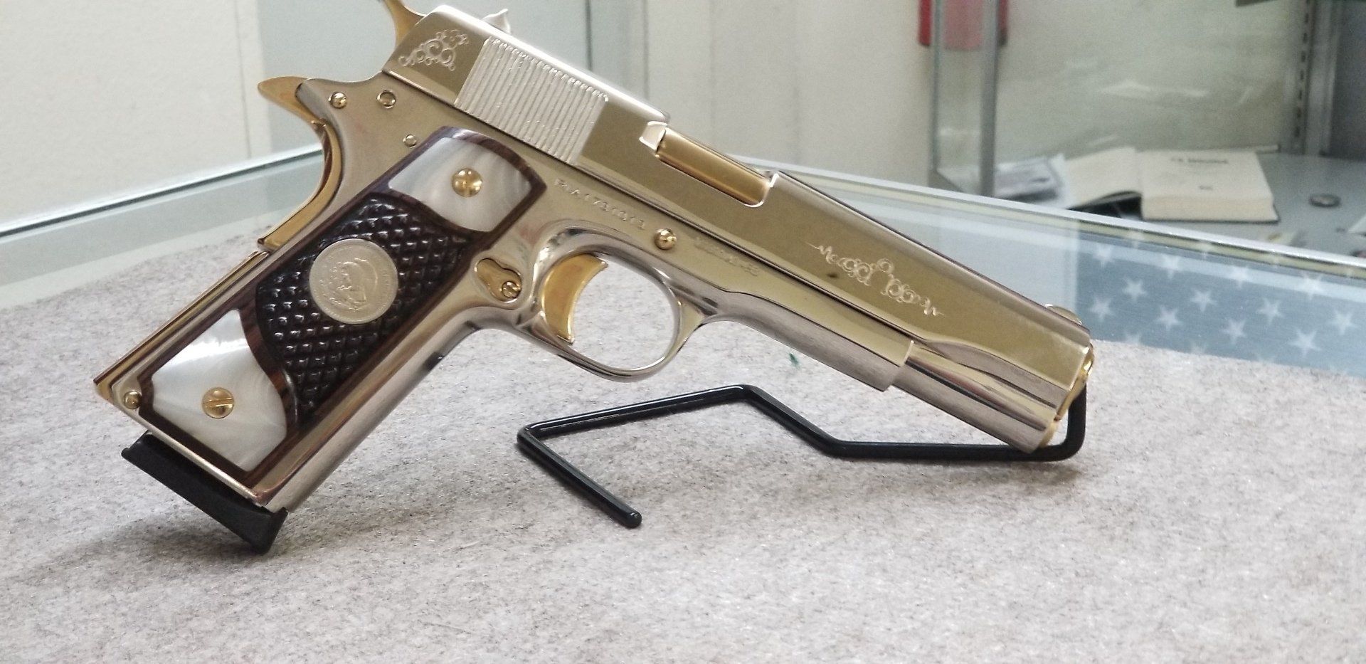 Polish Nickel with Gold Appointments