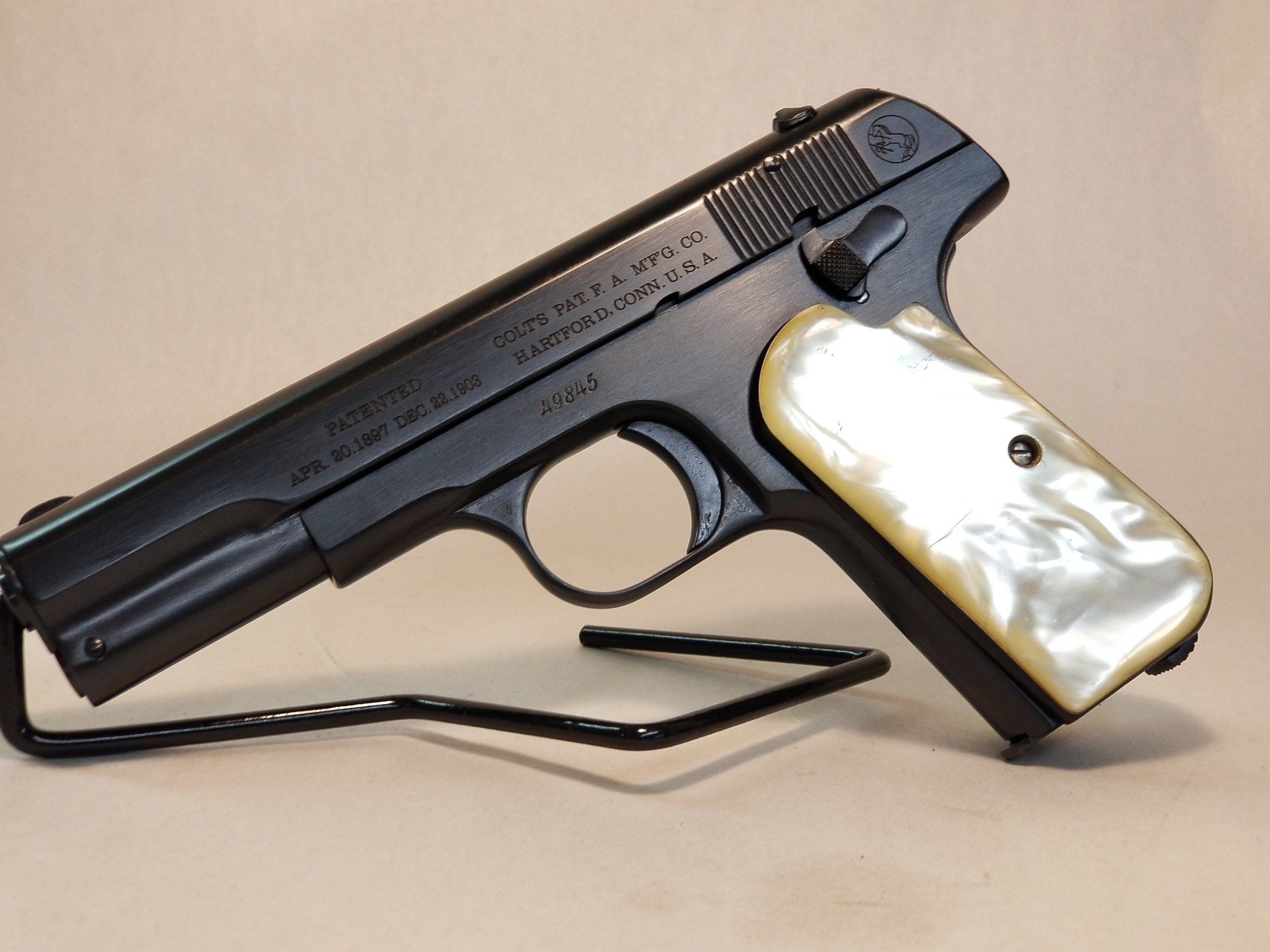 Colt 1903 Factory Roll Marks Engraved