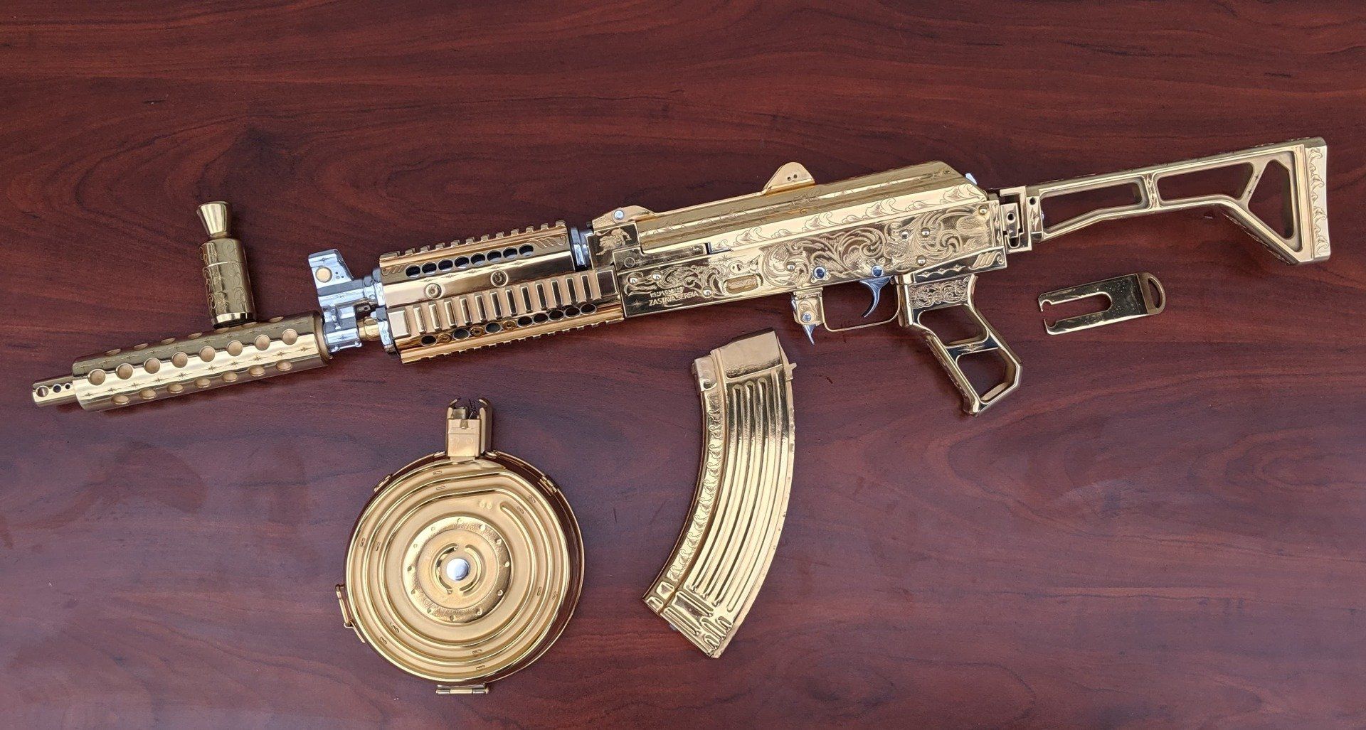 Engraved AK47 24k Gold