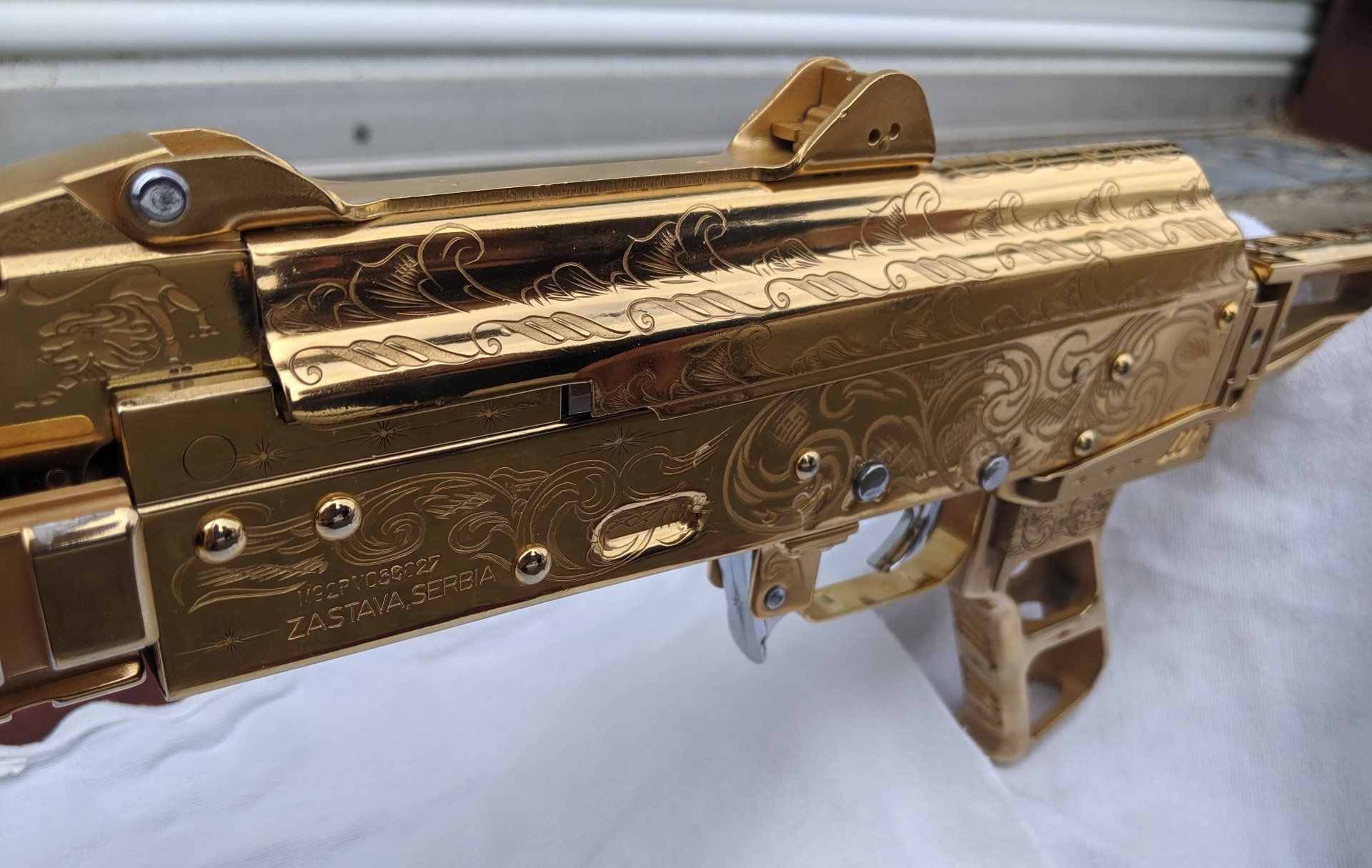 Engraved AK47 24k Gold