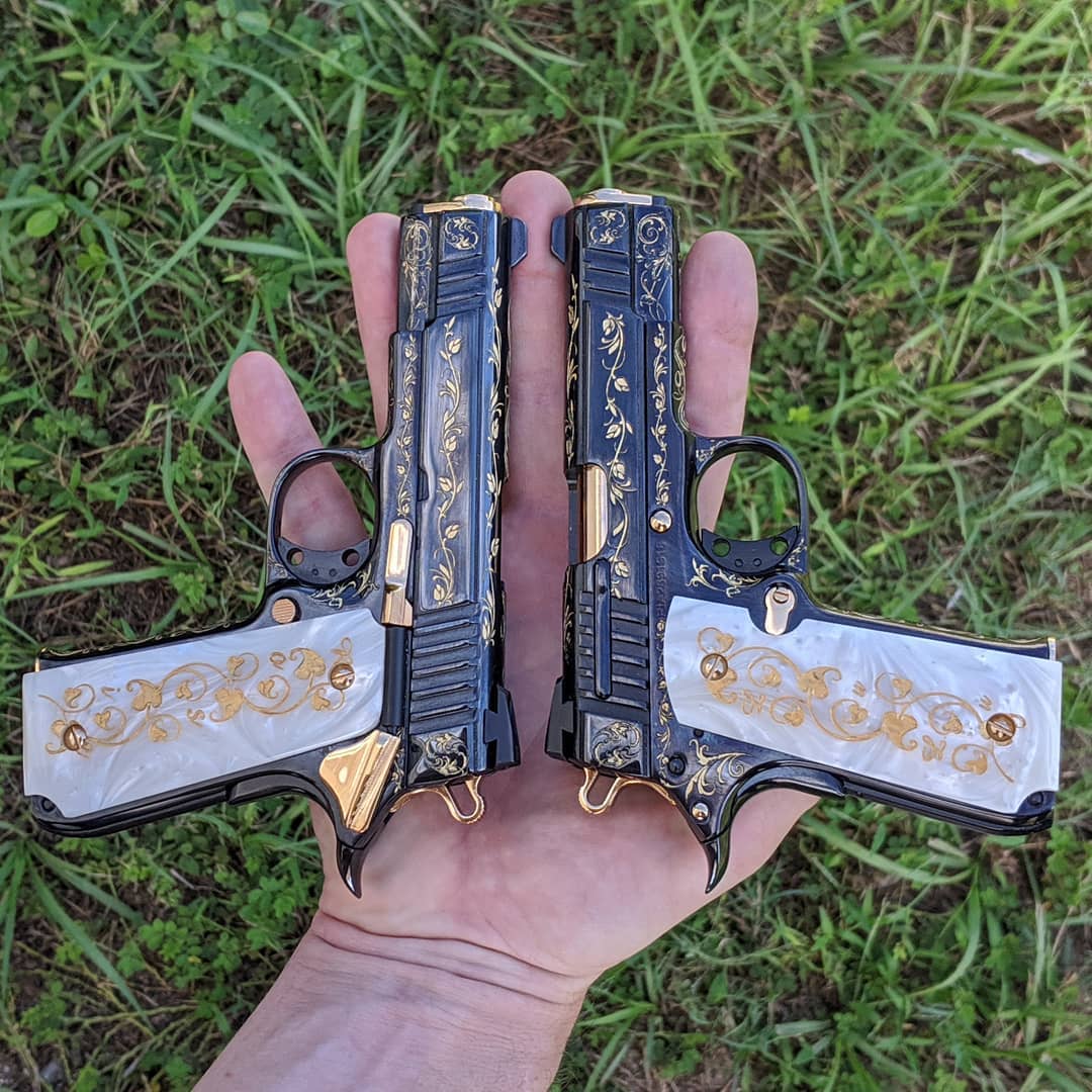 Engraved Baby Rock Gun