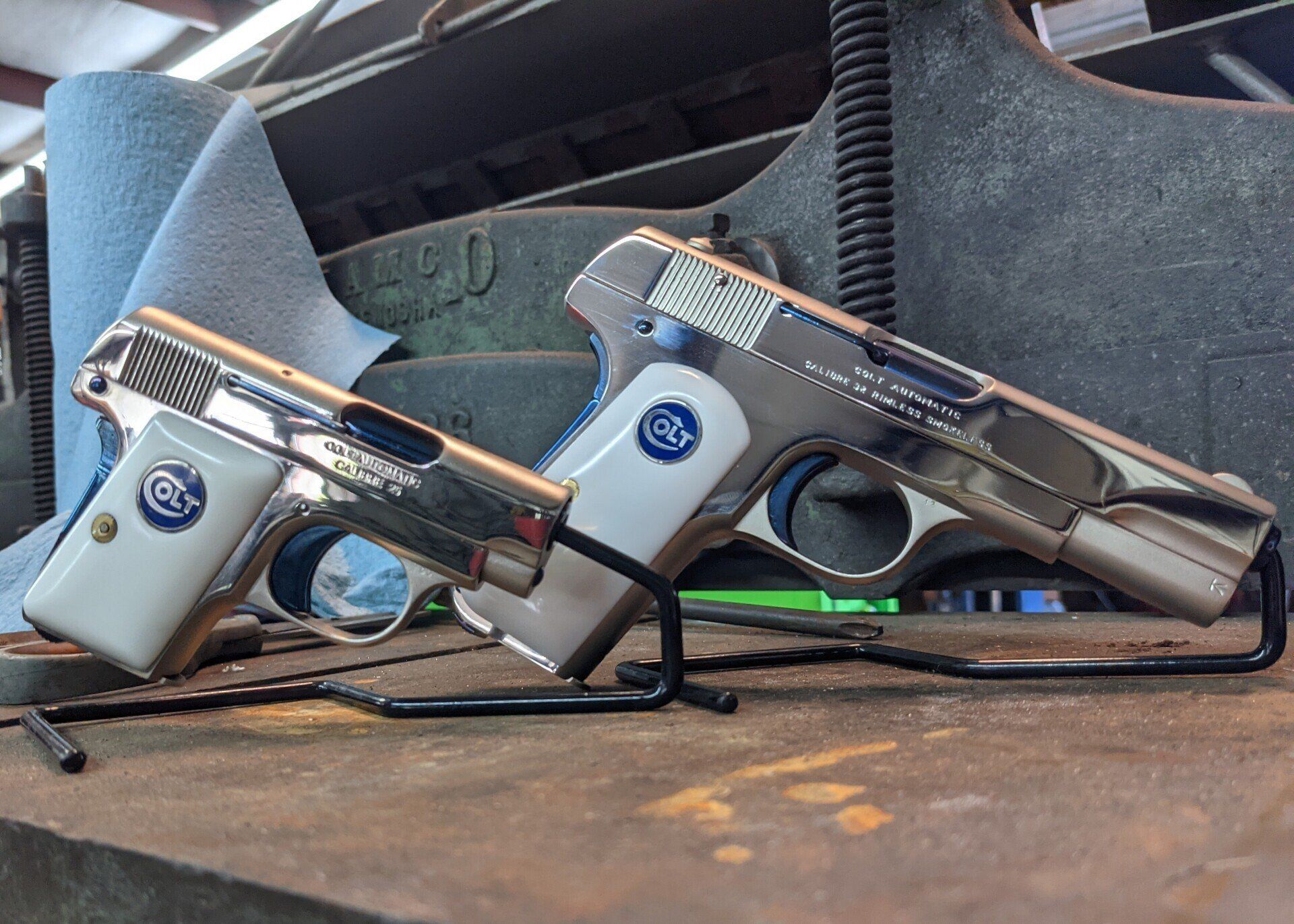 Polished Nickel  Pair