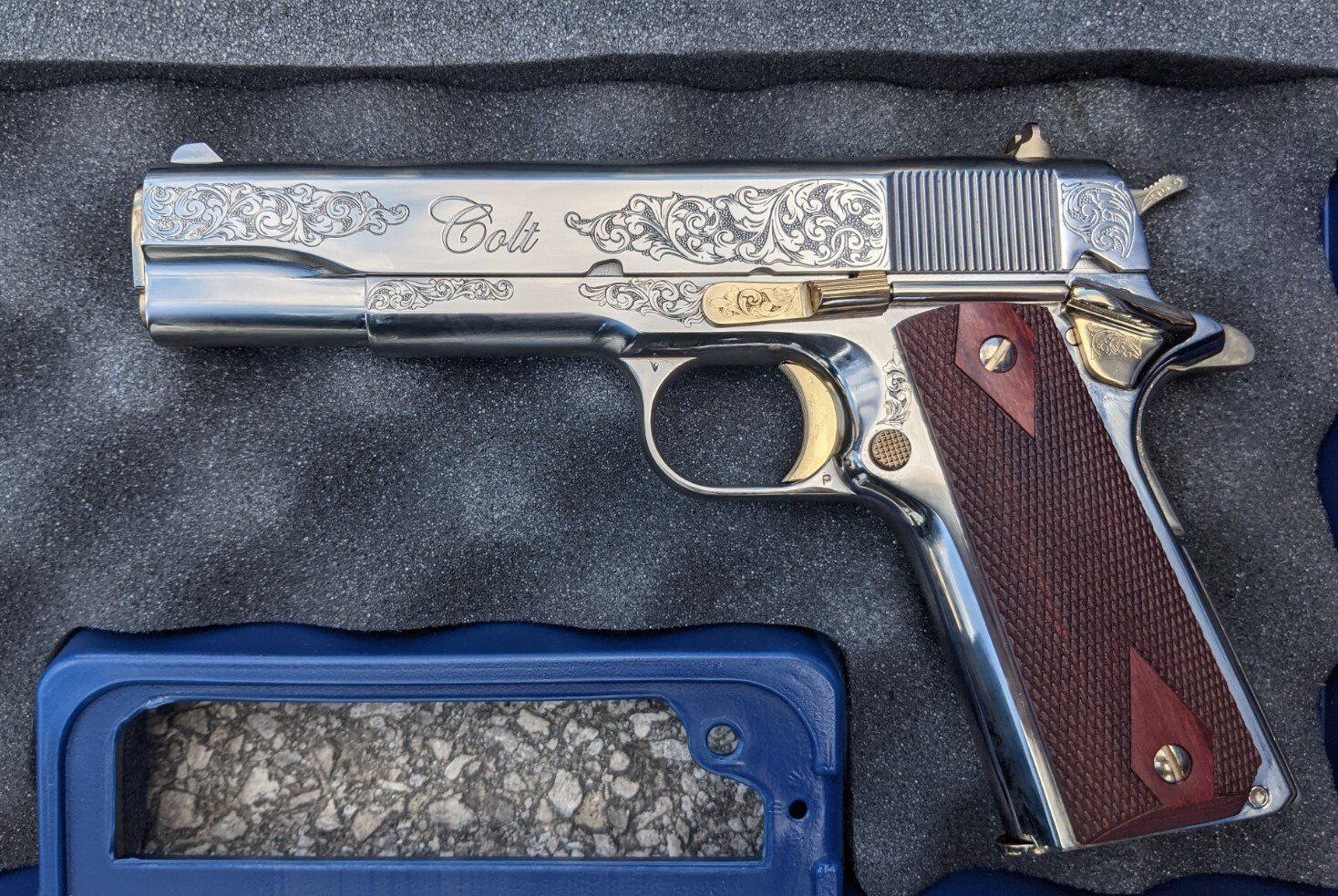 Engraved Colt Gun