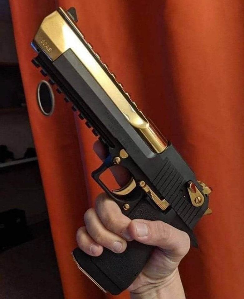 Titanium Gold Desert Eagle Refinish