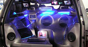 Music system in a car