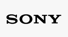 Sony logo in black text on a white background