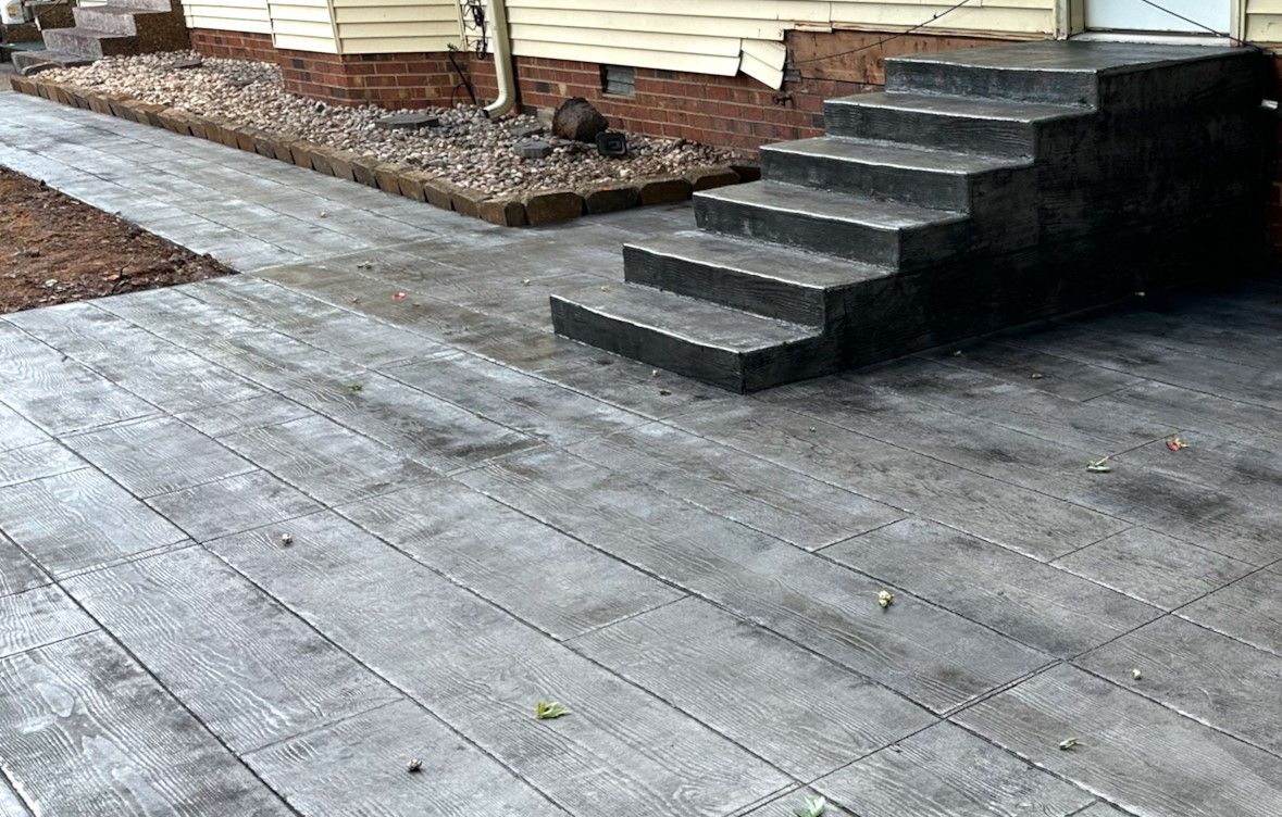 decorative stamped concrete work