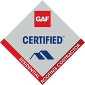 Certified GAF residential roofing contractor
