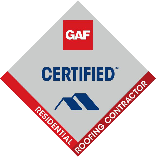 Certified GAF residential roofing contractor