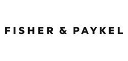 Fisher & Paykel logo: black text on white background.