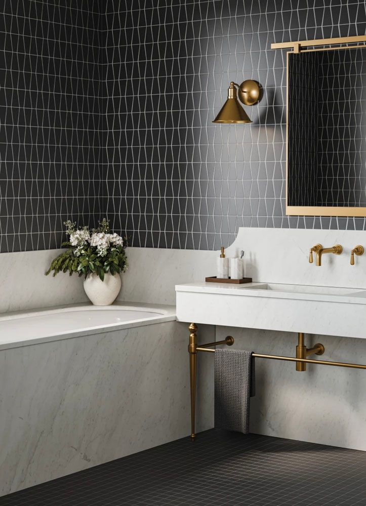 A bathroom with a sink  and bathtub 