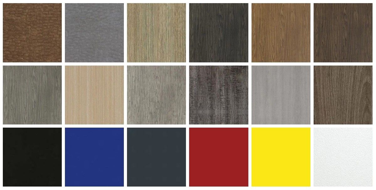 There are many different types of wood and different colors.