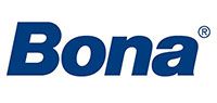 Bona logo in blue on a white background, with the registered trademark symbol.
