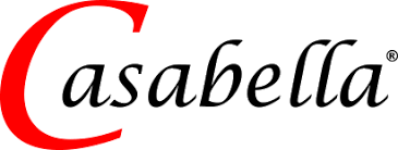 Casabella logo with a large red 