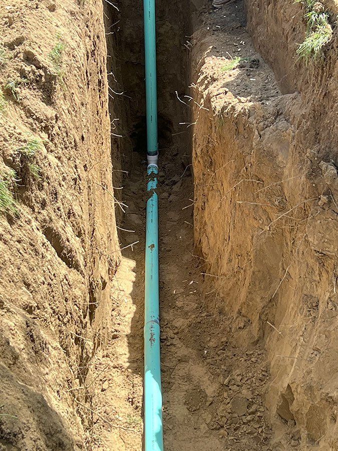 Durable water line installed