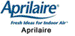 The aprilaire logo is shown on a white background.