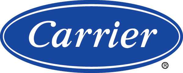 A blue and white carrier logo on a white background.