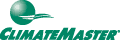 The logo for climate master is green and has a key in it.
