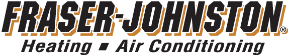 The logo for fraser johnston heating and air conditioning